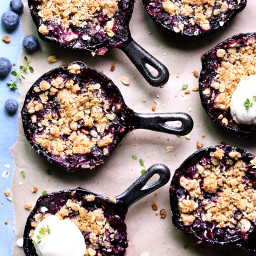 blueberry skillet crumbles