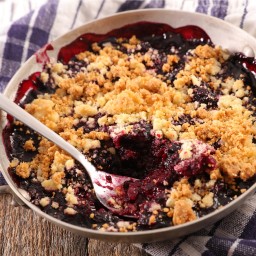Blueberry/Strawberry or Blueberry/Peach Crumble