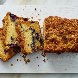 Blueberry Streusel Loaf Cake