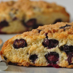 Blueberry Streusel Scones Recipe and  Video
