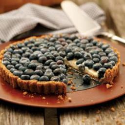 Blueberry Tart with Walnut Crust