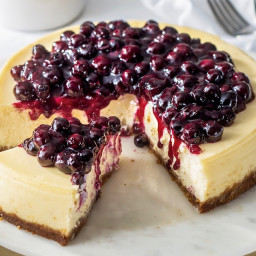 Blueberry-Topped Cheesecake