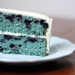 Blueberry Velvet Cake with Cream Cheese Frosting