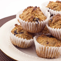 Blueberry-Walnut Oatmeal Muffins (gluten-free)