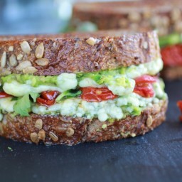 Blue Cheese + Smashed Avocado and Roasted Tomato Grilled Cheese