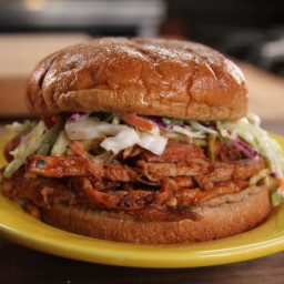 Bobby's Sweet and Spicy Pork and Slaw Sandwich
