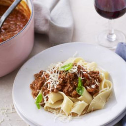Bolognese ragù with pappardelle