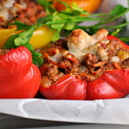 Bolognese-Stuffed Peppers