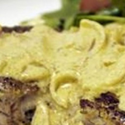 Boneless Pork Chop with Shallot Mustard Sauce Recipe