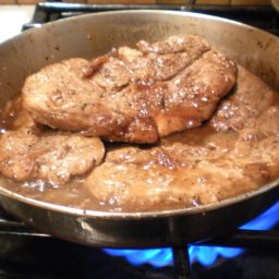 Boneless Pork Loin Chops with Onion Marmalade