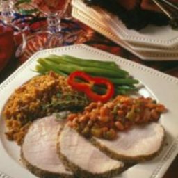 Boneless Pork Loin Roast with Herbed Pepper Rub