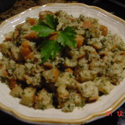 BONNIE'S CROCKPOT STUFFING WITH SAUSAGE AND APPLES