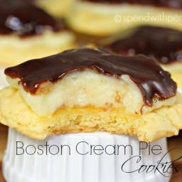 Boston Cream Pie Cookies