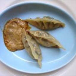 Boudin and Greens Potstickers