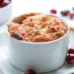 Bourbon Apple Cranberry Cobbler with Anise and Vanilla Bean