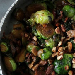 Bourbon Glazed Brussels Sprouts
