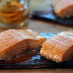 Bourbon Maple Glazed Plank Salmon