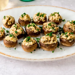 Boursin Stuffed Mushrooms (Irresistible Appetizer!)