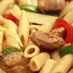 Bow Tie Pasta with Sausage and Sweet Peppers