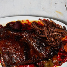 Braised Brisket with Hot Sauce and Mixed Chiles