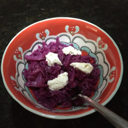 Braised Cabbage With Goat Cheese (Houston's Copycat)