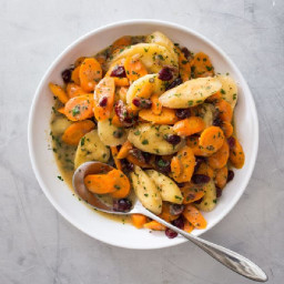 Braised Carrots and Parsnips with Dried Cranberries