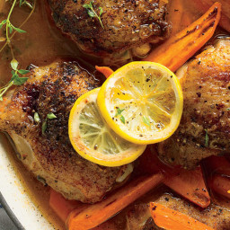 Braised Chicken Thighs with Carrots and Lemons Recipe