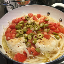 001-Braised Chicken Thighs with Tomatoes and Green Olives (9)