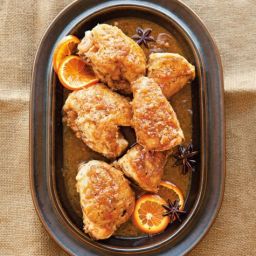 Braised Chicken with Tangerine and Star Anise