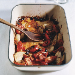 Braised Chicken with Tomatoes and Olives (Poulet Provencal)