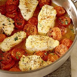 Braised Cod with Plum Tomatoes