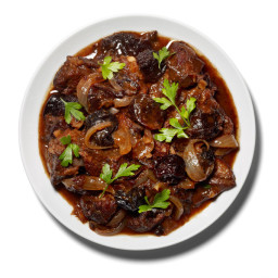 Braised Lamb With Red Wine and Prunes