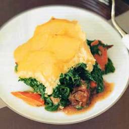 Braised-Lamb Shank Shepherd's Pie with Creamed Spinach