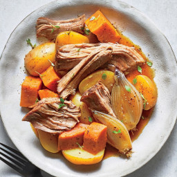 Braised Pork with Potatoes and Shallots