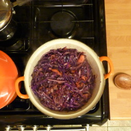 Braised Red Cabbage with Apple