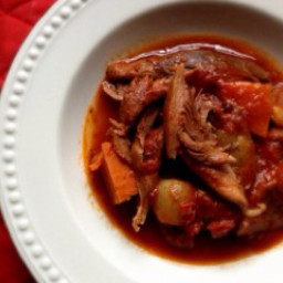 Braised ribs in tomato sauce