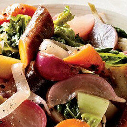 Braised Root Vegetables and Cabbage with Fall Fruit Recipe