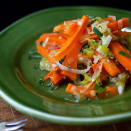Braised Spring Carrots and Leeks With Tarragon