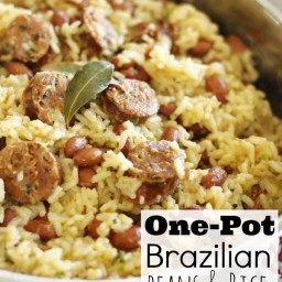 Brazilian Beans and Rice with Sausage