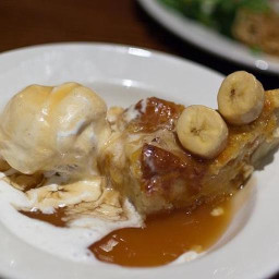 Bread Pudding With Banana Foster Sauce