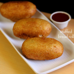 bread roll recipe | stuffed potato bread roll | how to make bread roll