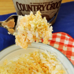 Breaded Buffalo Chicken & Rice Casserole
