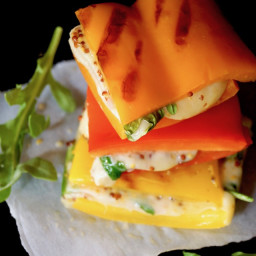 Breadless Grilled Cheese Bell Pepper