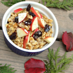 Breakfast Barley with Fruit and Nuts