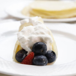 Breakfast Crepes with Berries- WW Friendly