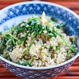 Breakfast Kale and Quinoa Fried Rice