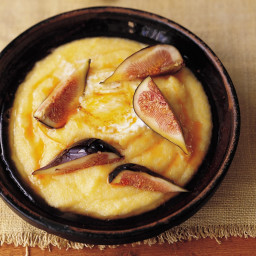 Breakfast Polenta with Figs and Mascarpone