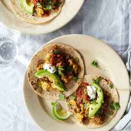 Breakfast Tacos for Dinner (With Eggs & Chorizo)