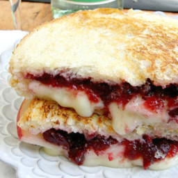 Brie, Apple and Cranberry Grilled Cheese