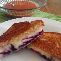 Brie Apple Blueberry Grilled Cheese